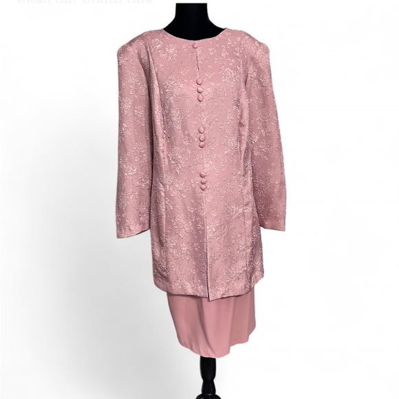 MERYL FASHIONS Ltd Other - MERYL FASHIONS Ltd Pink Textured  Vintage Dress Suit 16WP. NWOT
